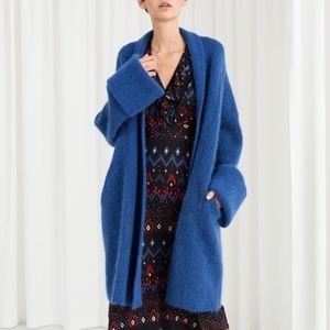 & Other Stories Oversized Rib Knit Cardigan M